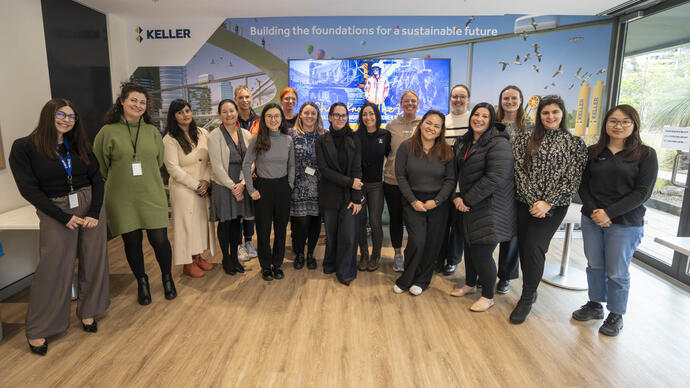 She knows the drill - team photo