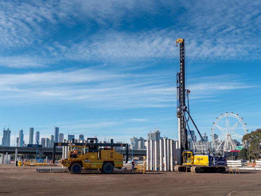 Keller Australia rig at project site