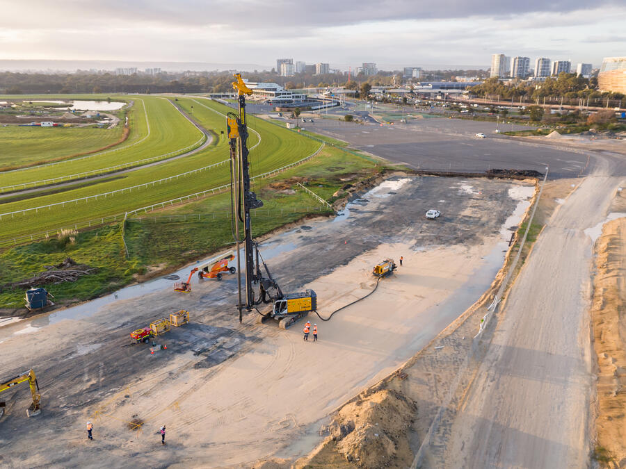 Belmont Oval - Rigid inclusions
