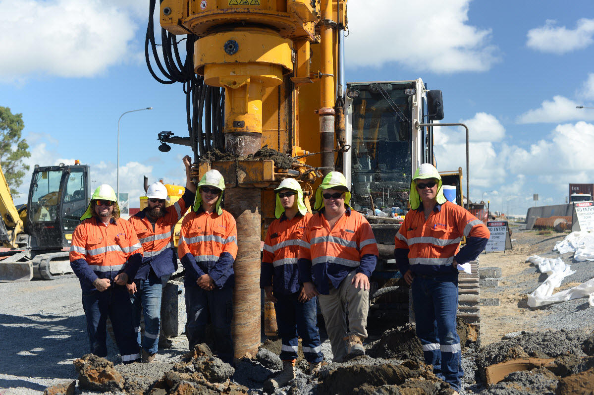 Group photo at Port Drive Upgrade