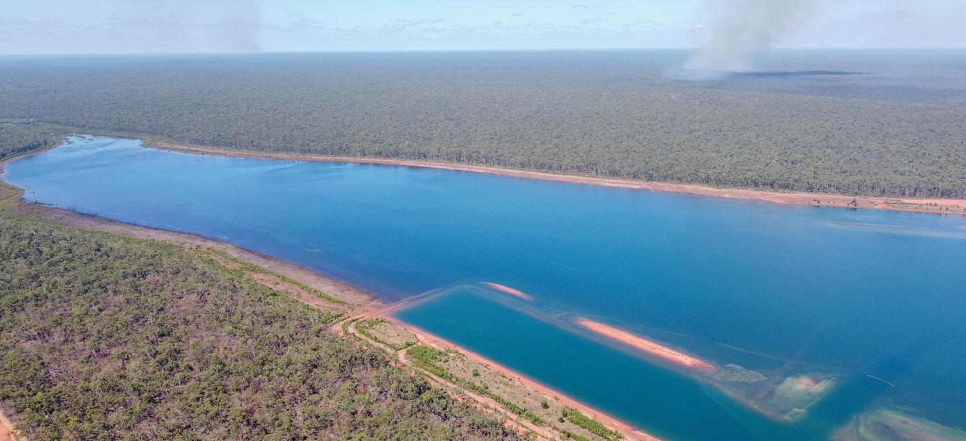 Amrun Arraw Dam - Aerial