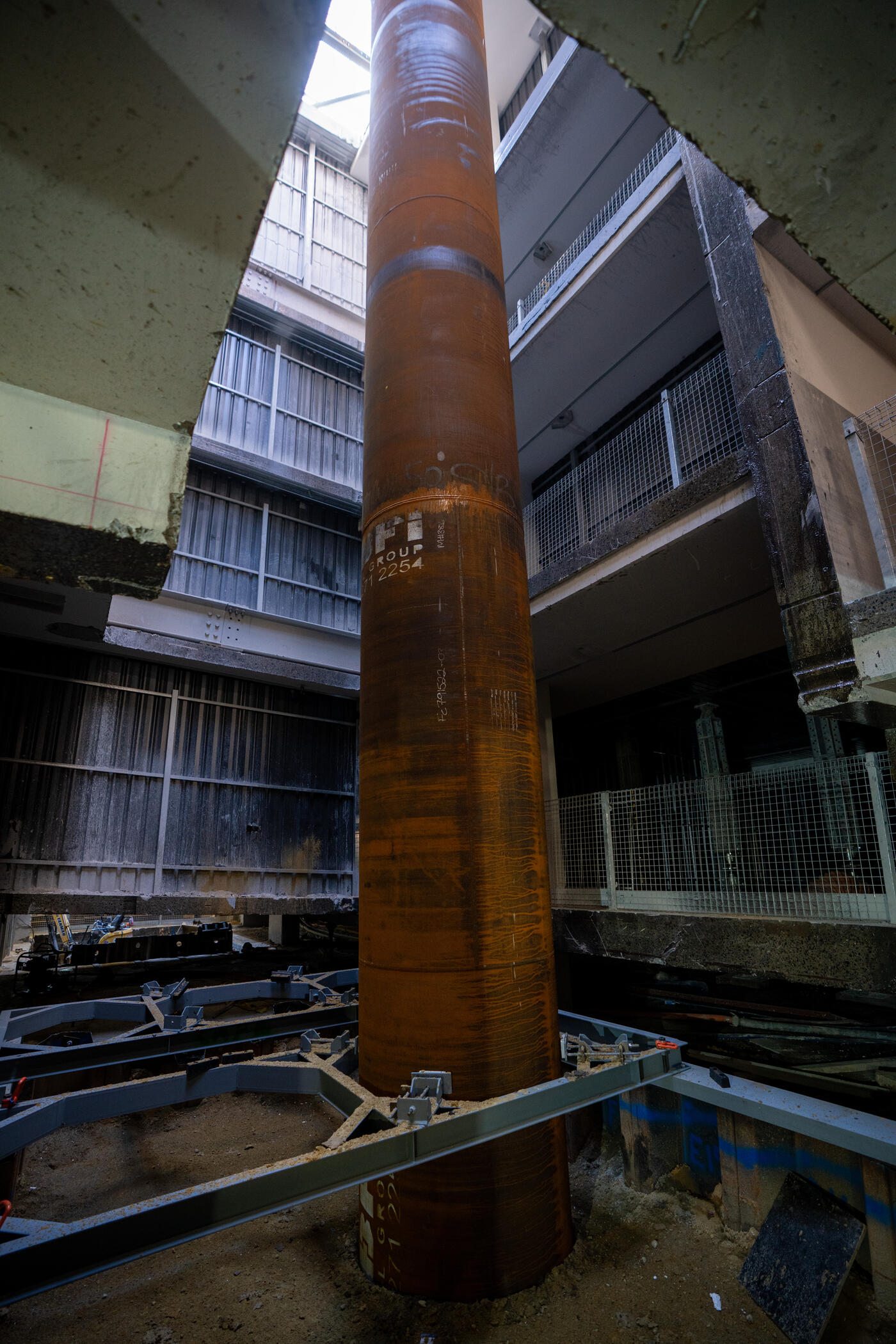 Festival Plaza - piling through five levels of live carpark
