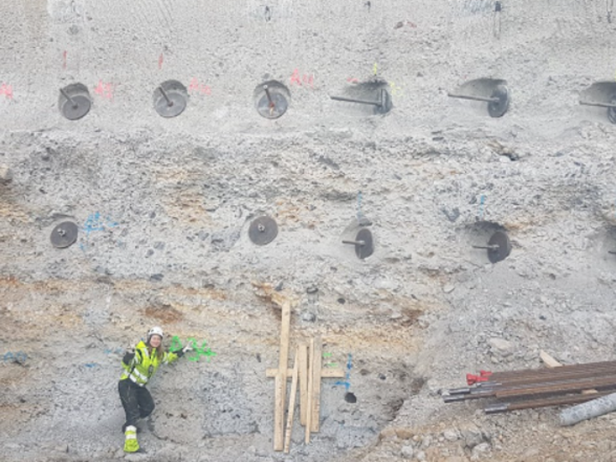 Female Keller project manager on site