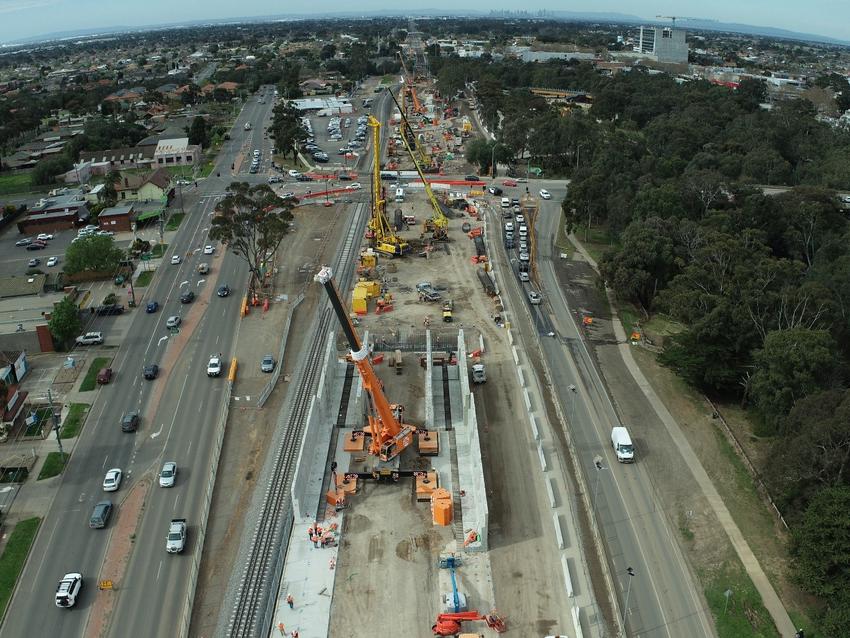 Werribee Level Crossing Removal Project Bored Piles Rail Projects