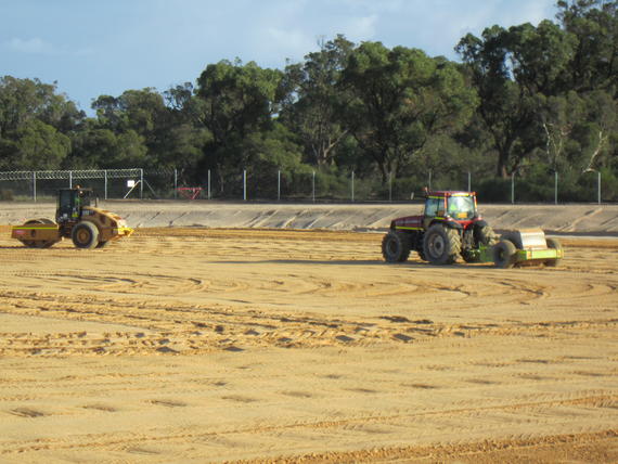 Photo of impact rolling at East Rockingham WWTP