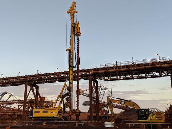 Canyon G FMG Port Hedland CFA piles