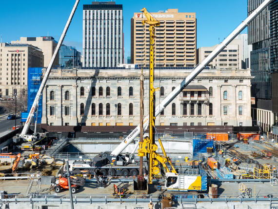 Festival Plaza - heavy foundations