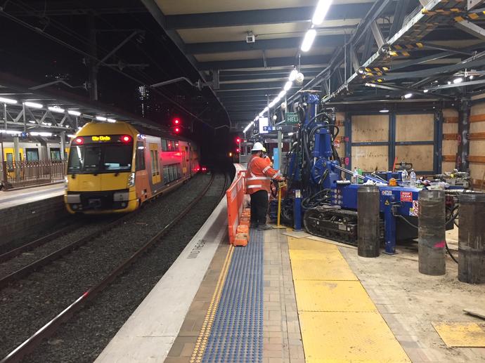 Central Station NSW - Sydney Metro Project - Micropiles