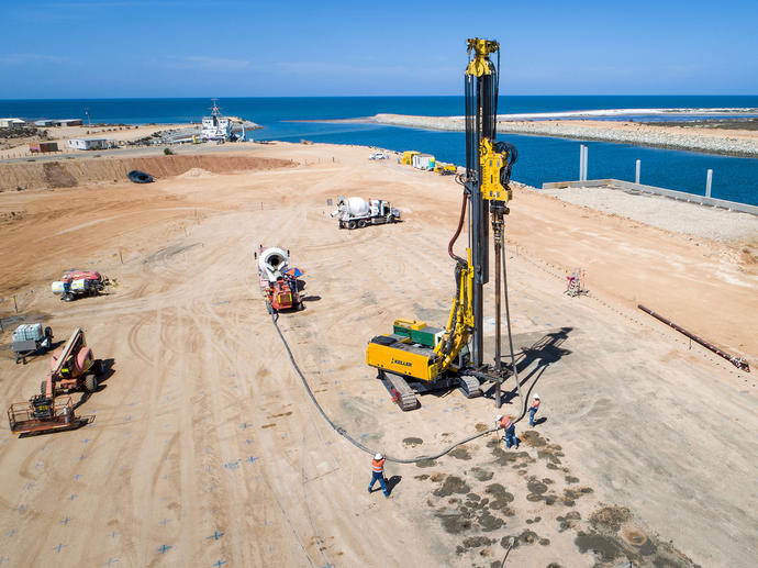 Lucky Bay Silos SA - Rigid Inclusions bearing capacity ground improvement