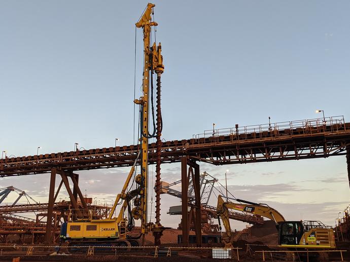 Canyon G FMG Port Hedland CFA piles