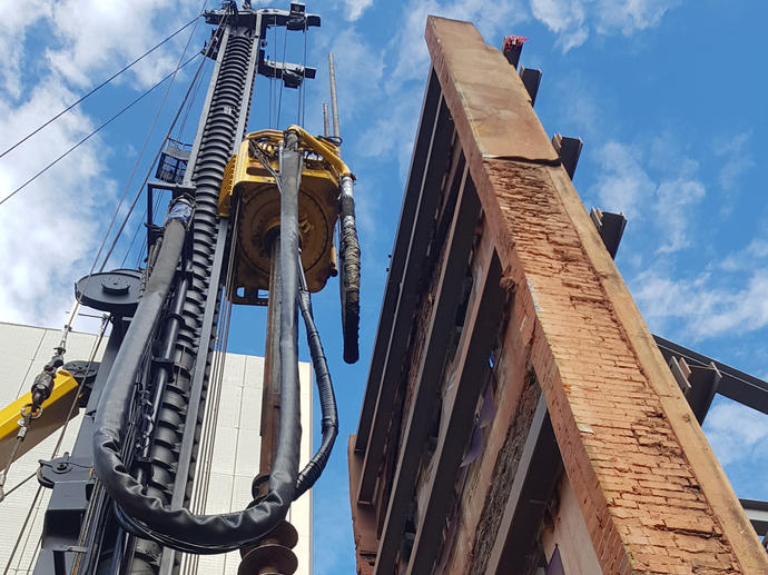 Heavy foundations for new commercial building in adelaide