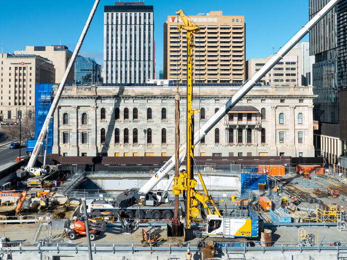 Festival Plaza - heavy foundations