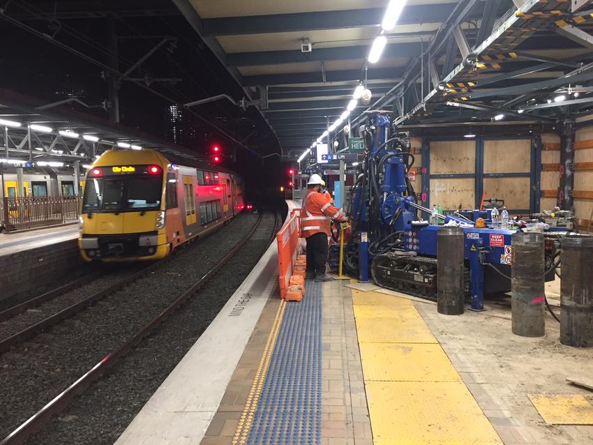 Central Station NSW - Sydney Metro Project - Micropiles