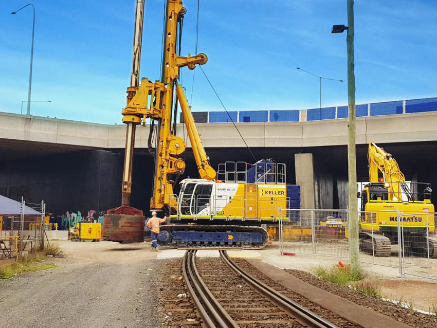 West Gate Tunnel Project - Bored piles