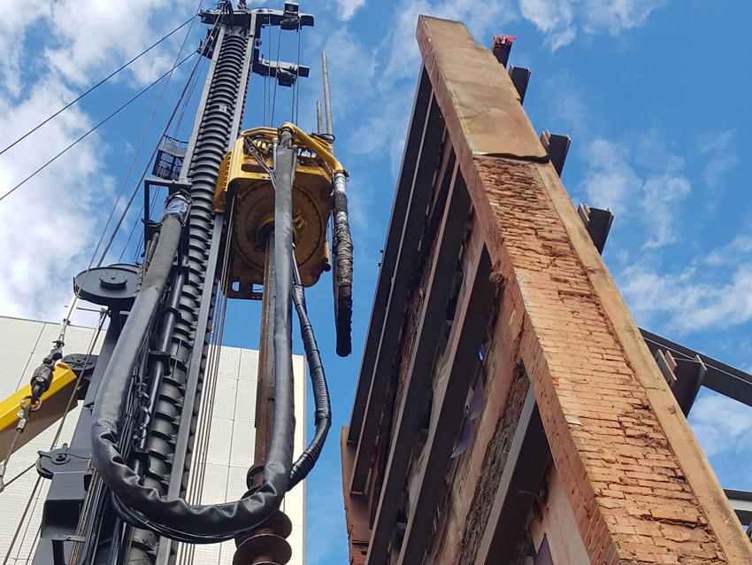 Heavy foundations for new commercial building in adelaide