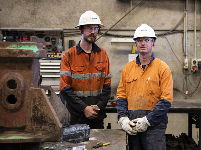 Photo of Dylan Elmes and Phil Stroker